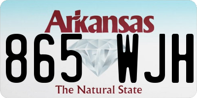 AR license plate 865WJH