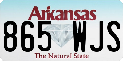 AR license plate 865WJS