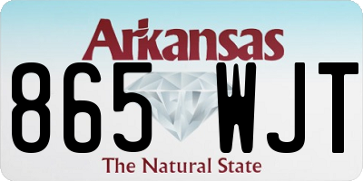AR license plate 865WJT
