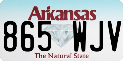 AR license plate 865WJV
