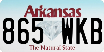AR license plate 865WKB