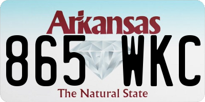 AR license plate 865WKC