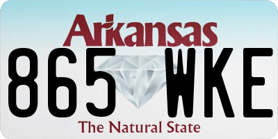 AR license plate 865WKE