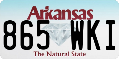 AR license plate 865WKI