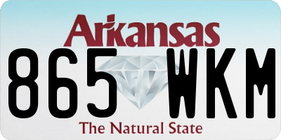 AR license plate 865WKM