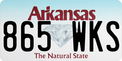 AR license plate 865WKS