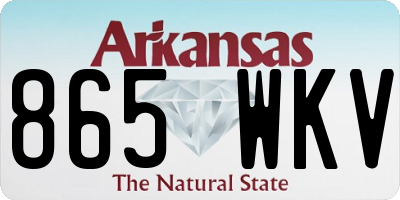 AR license plate 865WKV