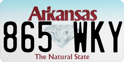 AR license plate 865WKY
