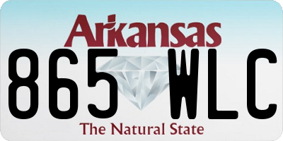 AR license plate 865WLC