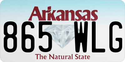 AR license plate 865WLG