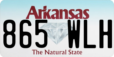 AR license plate 865WLH