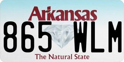 AR license plate 865WLM