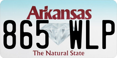 AR license plate 865WLP