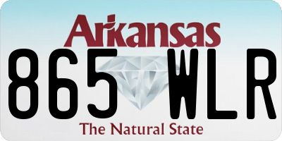AR license plate 865WLR