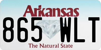 AR license plate 865WLT