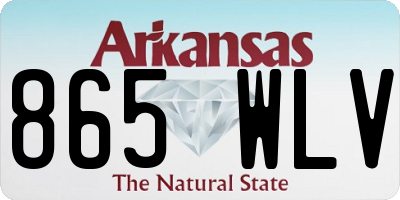 AR license plate 865WLV