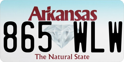 AR license plate 865WLW