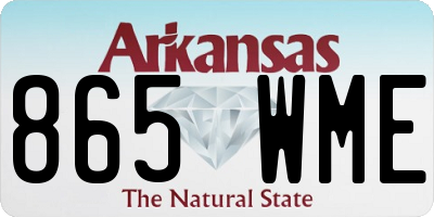 AR license plate 865WME