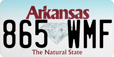 AR license plate 865WMF