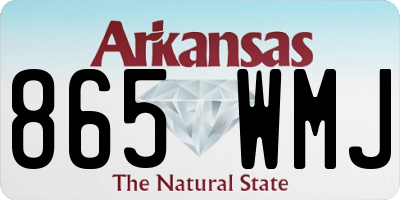 AR license plate 865WMJ