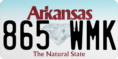 AR license plate 865WMK