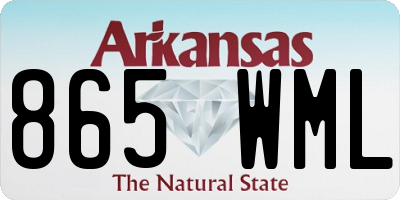 AR license plate 865WML