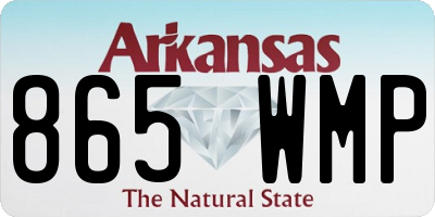 AR license plate 865WMP