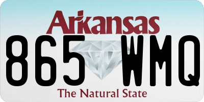 AR license plate 865WMQ