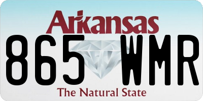 AR license plate 865WMR