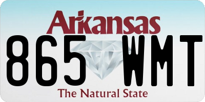 AR license plate 865WMT