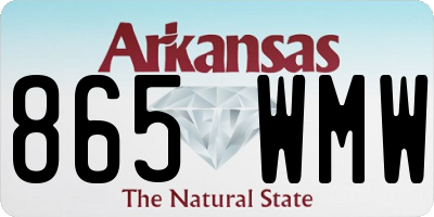 AR license plate 865WMW