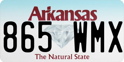 AR license plate 865WMX