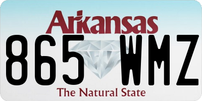 AR license plate 865WMZ