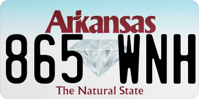 AR license plate 865WNH
