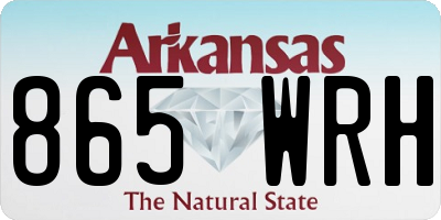 AR license plate 865WRH