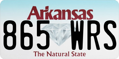 AR license plate 865WRS