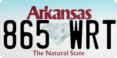 AR license plate 865WRT