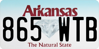 AR license plate 865WTB