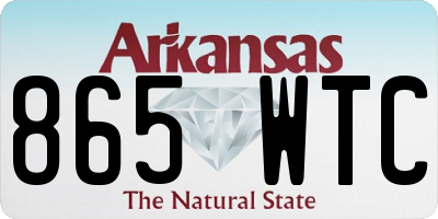 AR license plate 865WTC