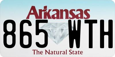 AR license plate 865WTH