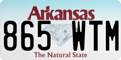 AR license plate 865WTM