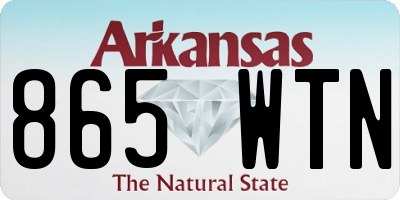 AR license plate 865WTN