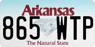 AR license plate 865WTP