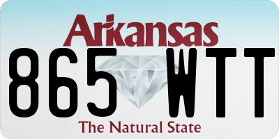 AR license plate 865WTT