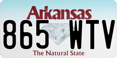 AR license plate 865WTV