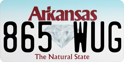 AR license plate 865WUG