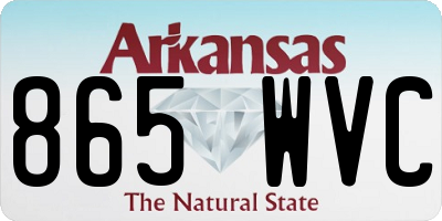 AR license plate 865WVC