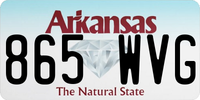 AR license plate 865WVG