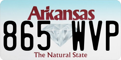 AR license plate 865WVP