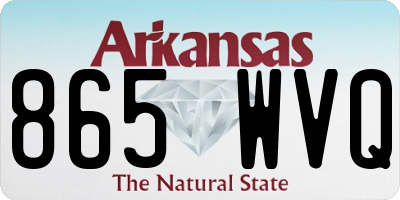 AR license plate 865WVQ